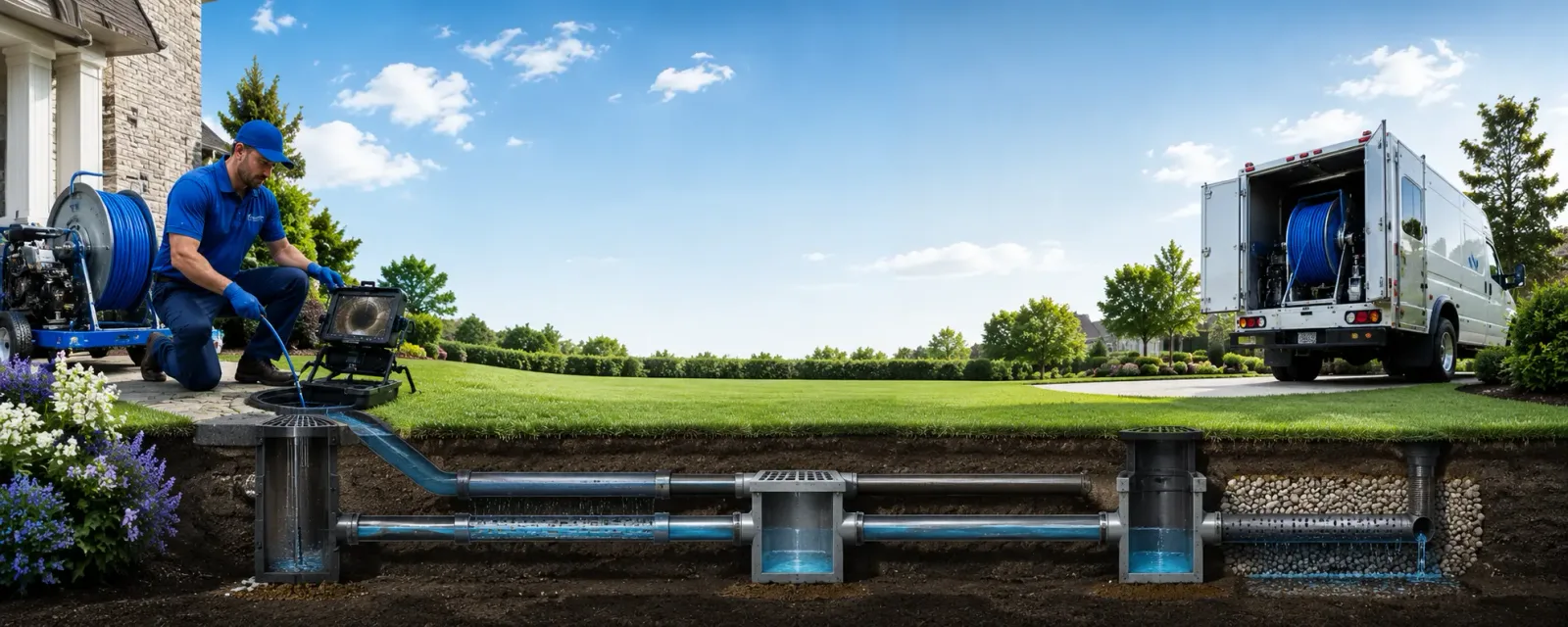 Outdoor drain cleaning information for White Hall, MD